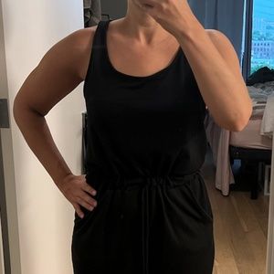 Vici Black Cropped Jumpsuit